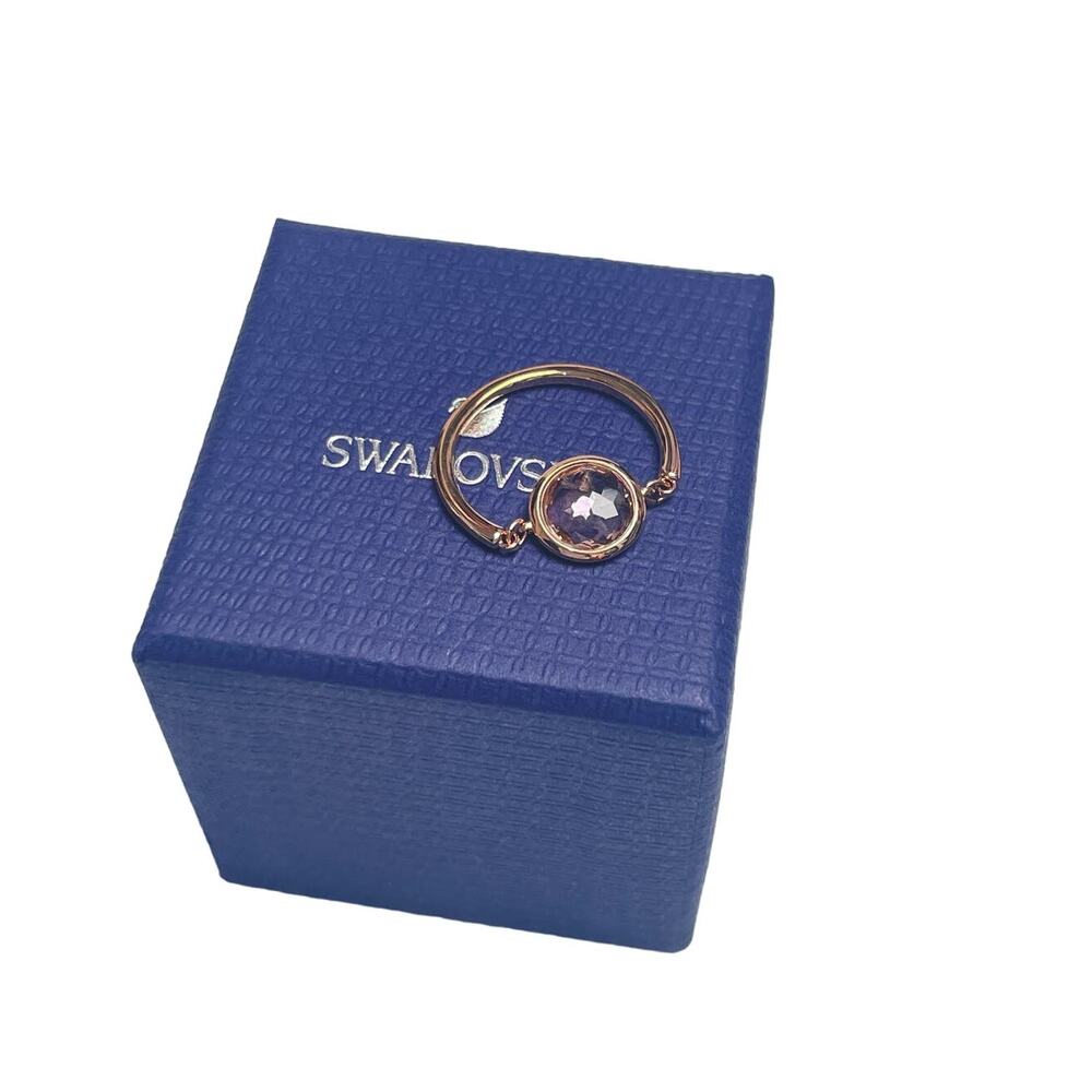 Swarovski Tahlia Ring Pink, Rose-gold tone plated size 5/50